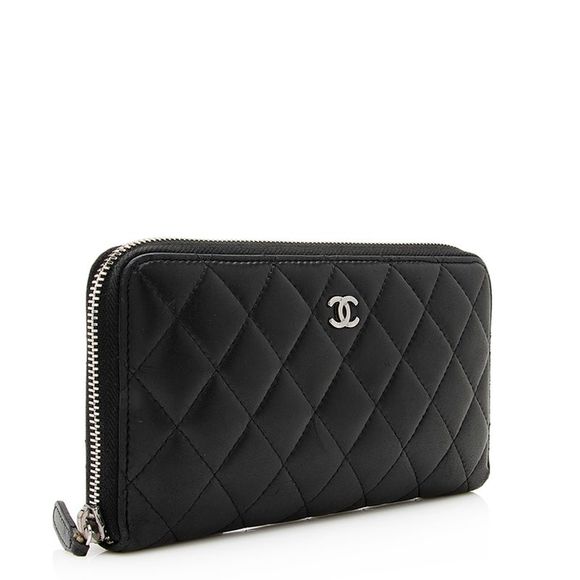 Chanel Lambskin CC Zip Around Wallet - Picture 2 of 15